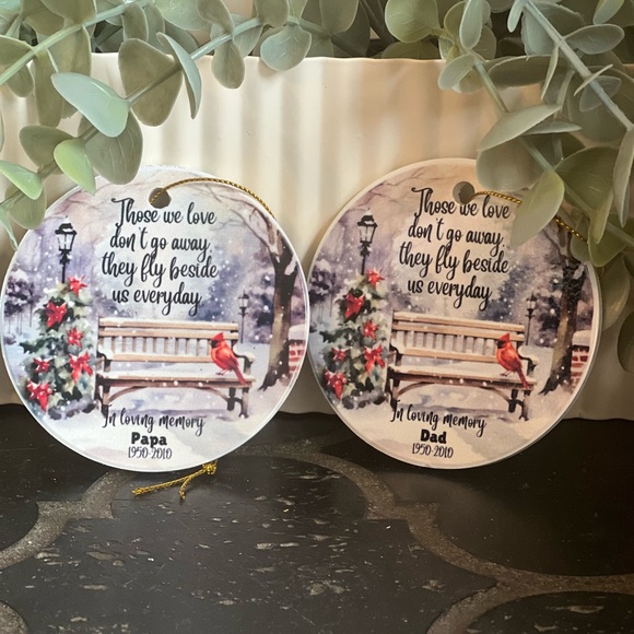 In Loving Memory Ceramic Ornament - Picture 1 of 3